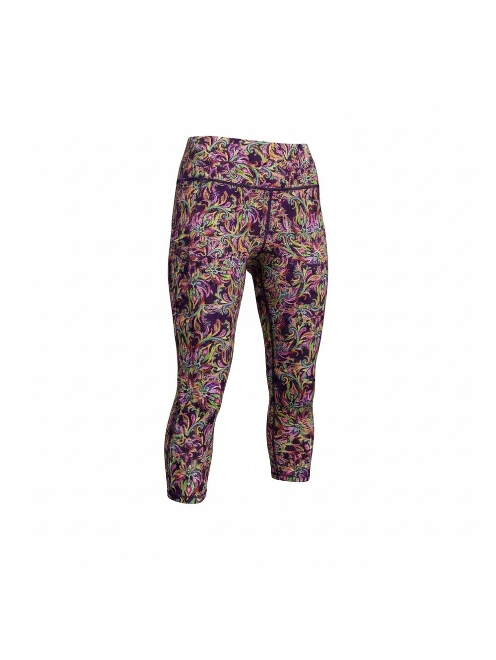 LuLaRoe Jade Capri Leggings OS Neon Swirl Activewear Stretch
